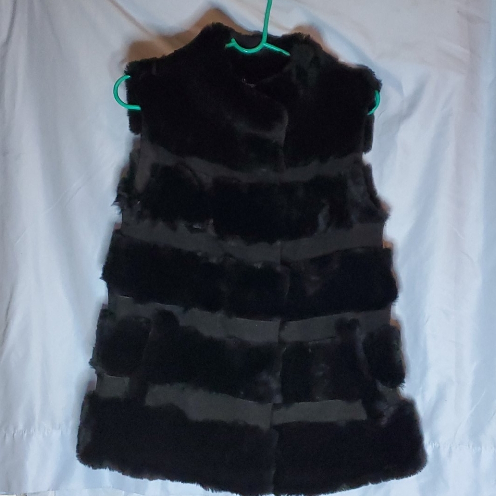 Diane Von Furstenberg Rabbit & Suede Vest